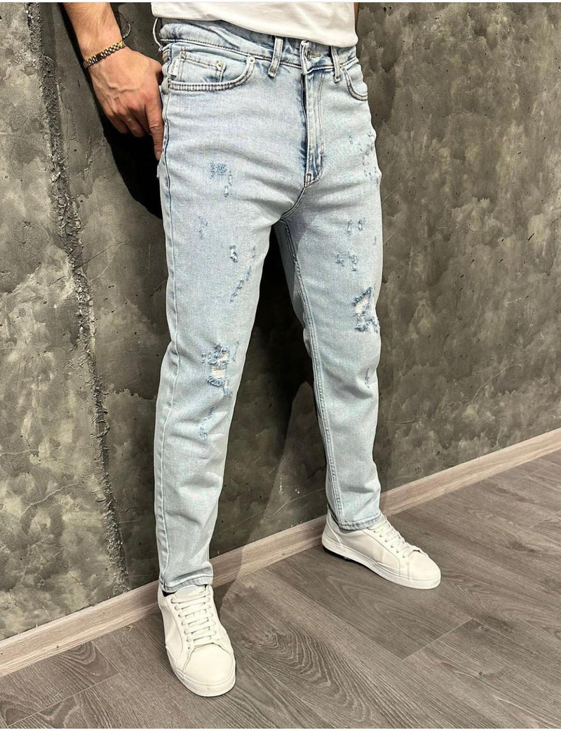 Buz Mavisi Yıpratmalı Boyfriend
